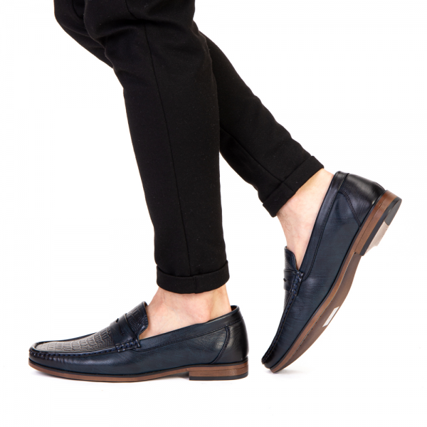 Ανδρικά παπούτσια Lister σκούρο μπλε, 3 - Kalapod.gr